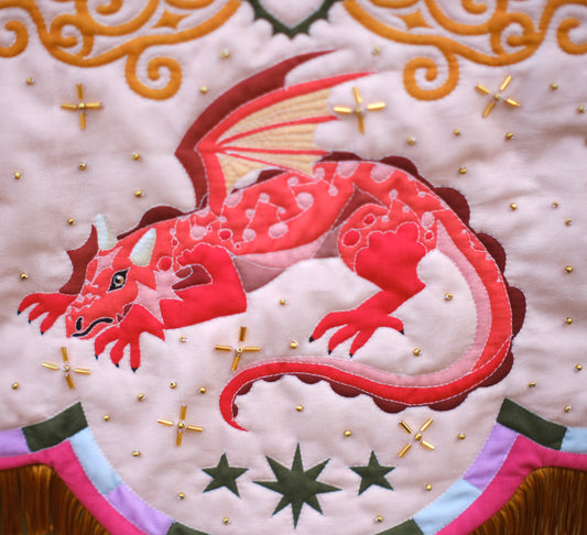 Dragon Wholecloth Quilt Banner