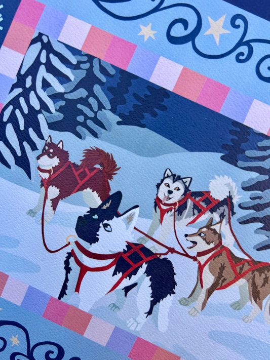 Sled Dogs - Art Print