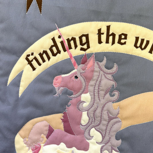 Unicorn Wholecloth Quilt Banner