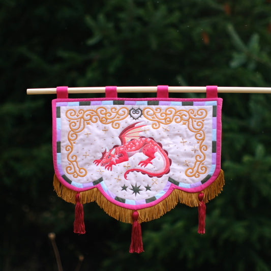 Dragon Wholecloth Quilt Banner