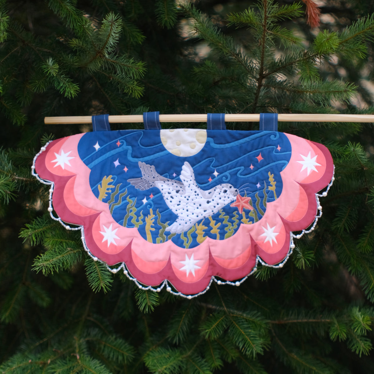 Selkie Wholecloth Quilt Banner