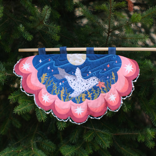 Selkie Wholecloth Quilt Banner