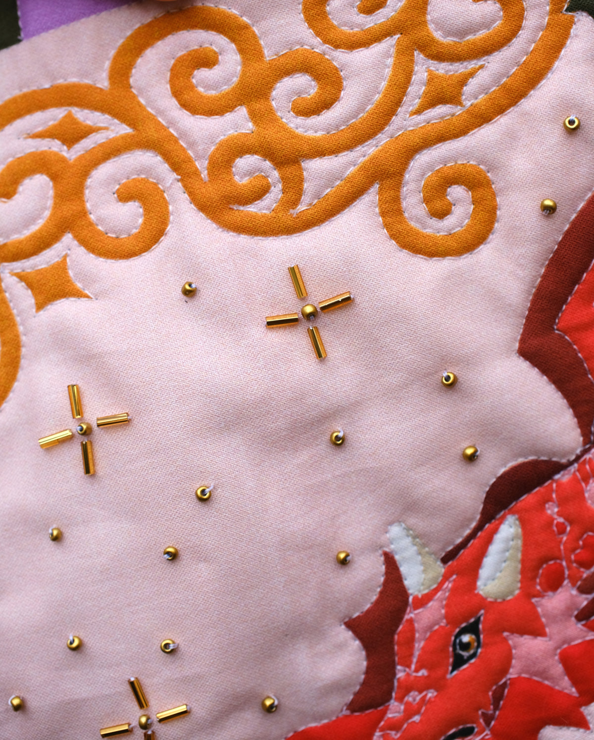Dragon Wholecloth Quilt Banner