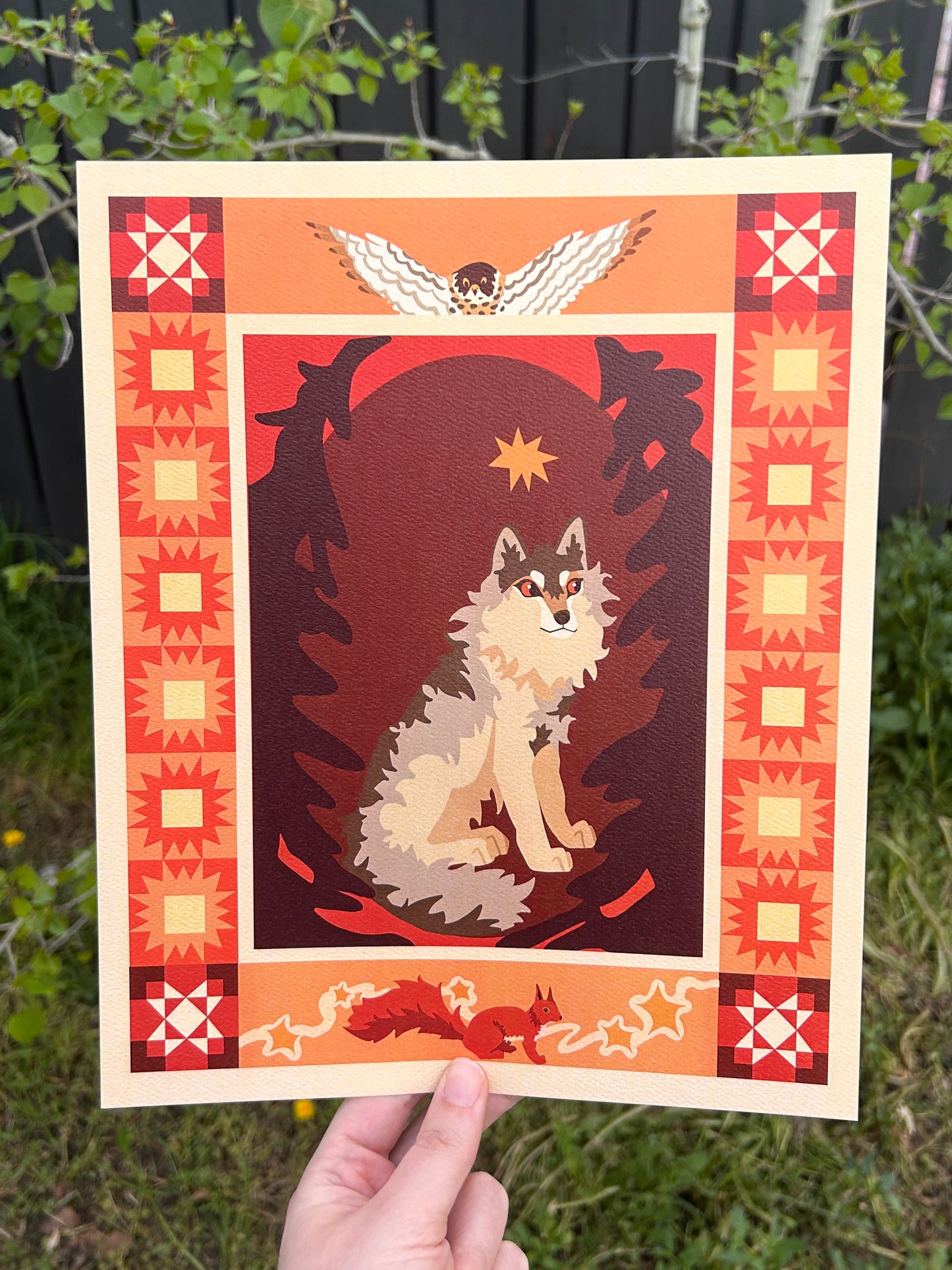 Summer Wolf - Art Print