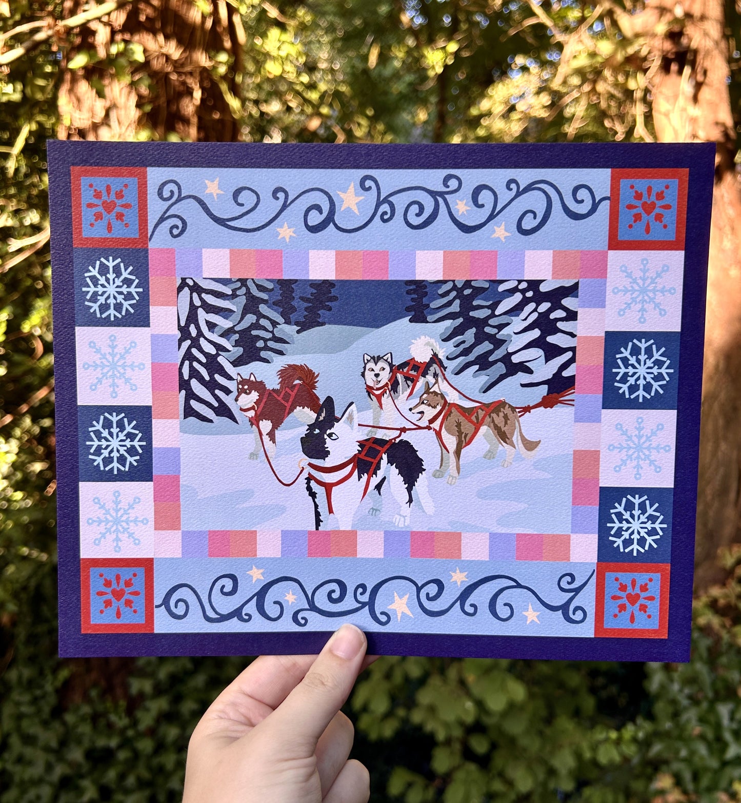 Sled Dogs - Art Print
